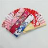 Folding Hand Fan for Women Chinese Japanese Floral Bamboo Hand Fans with Bag Set
