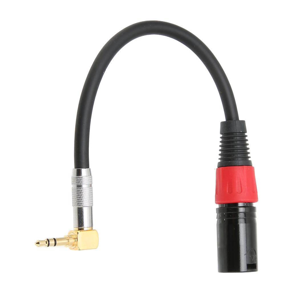 TRS Male To XLR Male Cable 90 Degree Stereo Microphone Auxiliary Wire for Computers MP3 DVD
