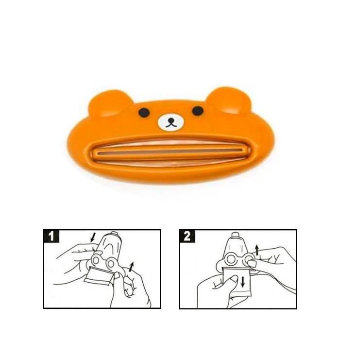 Press Tube Toothpaste Dispenser - SHOP-STORY - Little Brown Bear - Economical - Hygienic - Universal