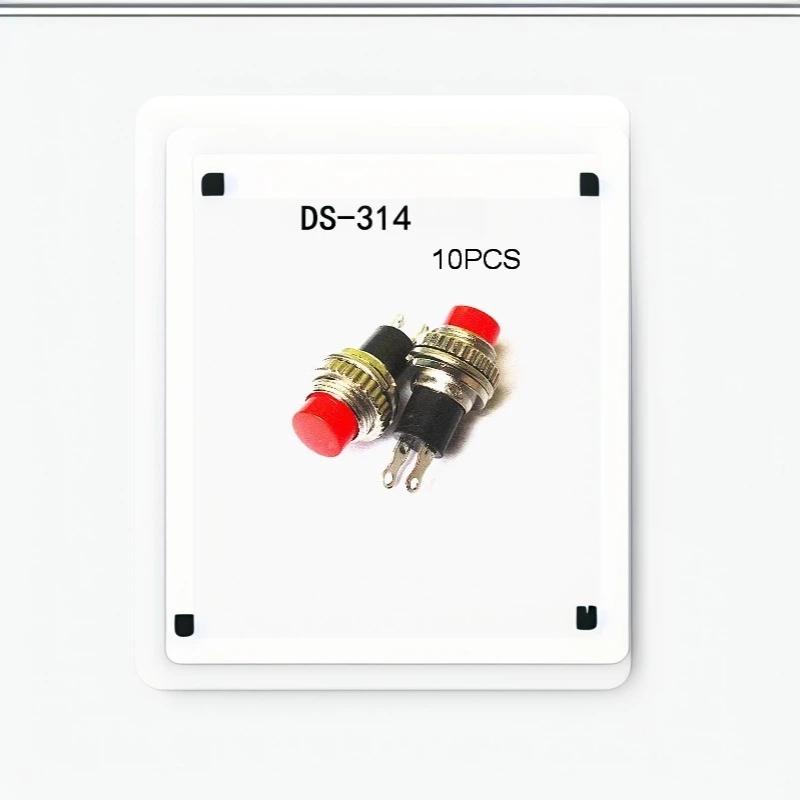 10Pcs 10Mm Momentary Push Button Switch Ds-314 Ds-316 Self Reset Threaded Panel Mount Switch For Diy Electronic Circuit Projects
