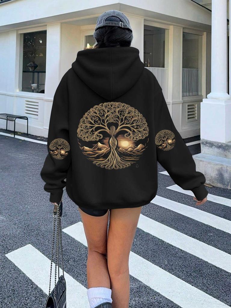 Mystical Tree Mandala Women's Hoodies