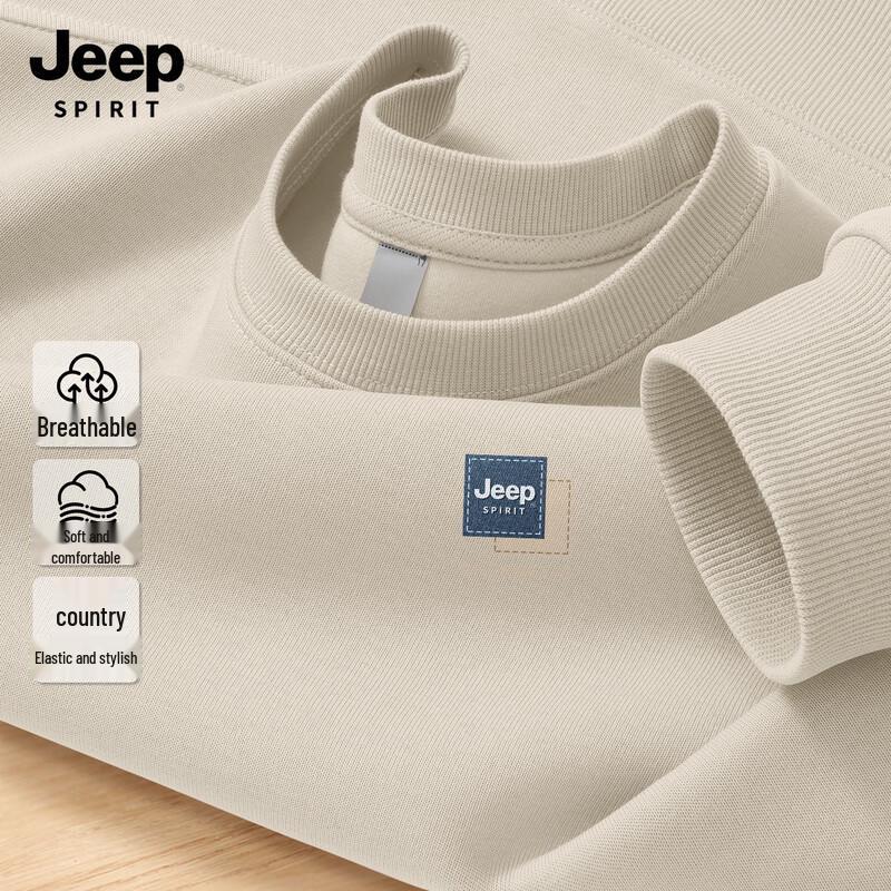 JEEP SPIRIT Men's Casual Round Neck Sweatshirt