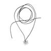 Flourishing Flowers: Fun Flower Leather Cord Necklace - Korean Chic, Versatile, and Stylish Accessory for Women