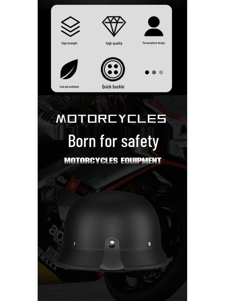 Unisex Half Motorcycle Helmet for Electric Vehicles - Model 307.