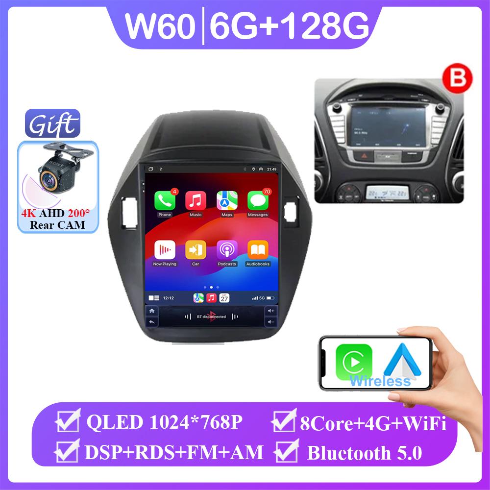 Android 14  Car Radio For Hyundai Tucson Ix35 Tucson Ix 2010-2015 Gps Navigation Multimedia Player Auto Radio DSP
