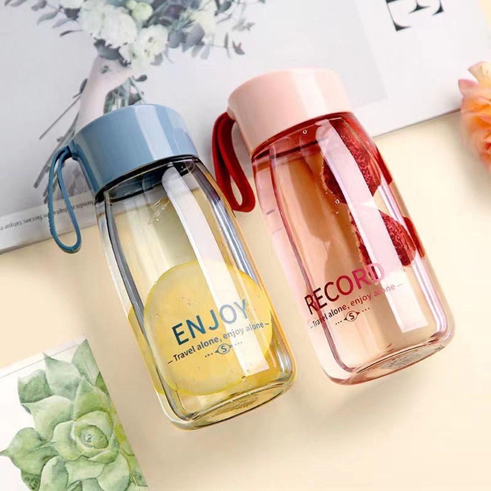 

380ml Leakproof Delicate Fashion Plastics Mug Drinking Cup Portable Water Bottle синій