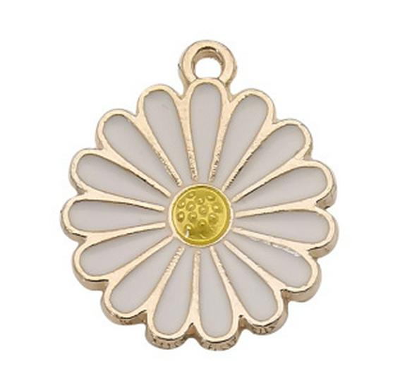 Alloy Flower Petal Jewelry Accessories: DIY Earrings, Phone Chain, Oil Drip Pendant