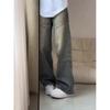 JYL Men's Straight Jeans  High-Street Patchwork Loose Versatile Denim Pants