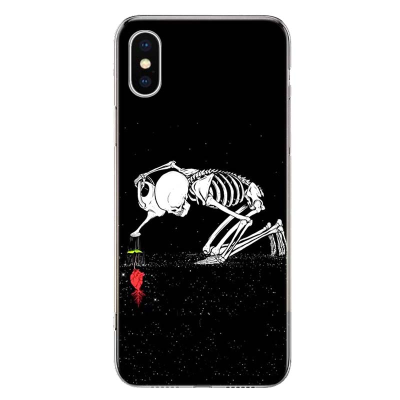 Spooky Skull Funny Dance Skeleton Husă pentru telefon pentru Apple iPhone 11 12 13 15 Ultra 14 Pro 7 XR X XS Max 6S 8 Plus + Mini SE Print
