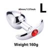 Metal Outdoor Anal Plug Stainless Steels Anchor Base Butt Plug Prostate Massager Anal Masturbator Dildos Adult Sex Toys