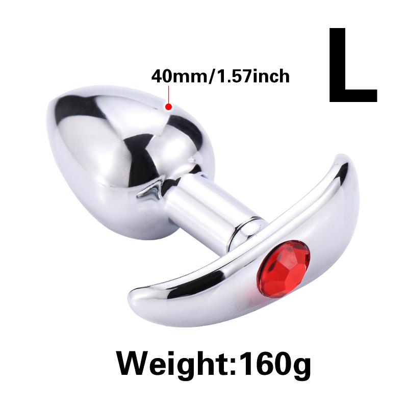 Metal Outdoor Anal Plug Stainless Steels Anchor Base Butt Plug Prostate Massager Anal Masturbator Dildos Adult Sex Toys