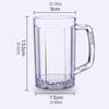 500ML Unbreakable Transparent Acrylic Mug for Beer Coffee Juice Water Perfect for Any Occasion