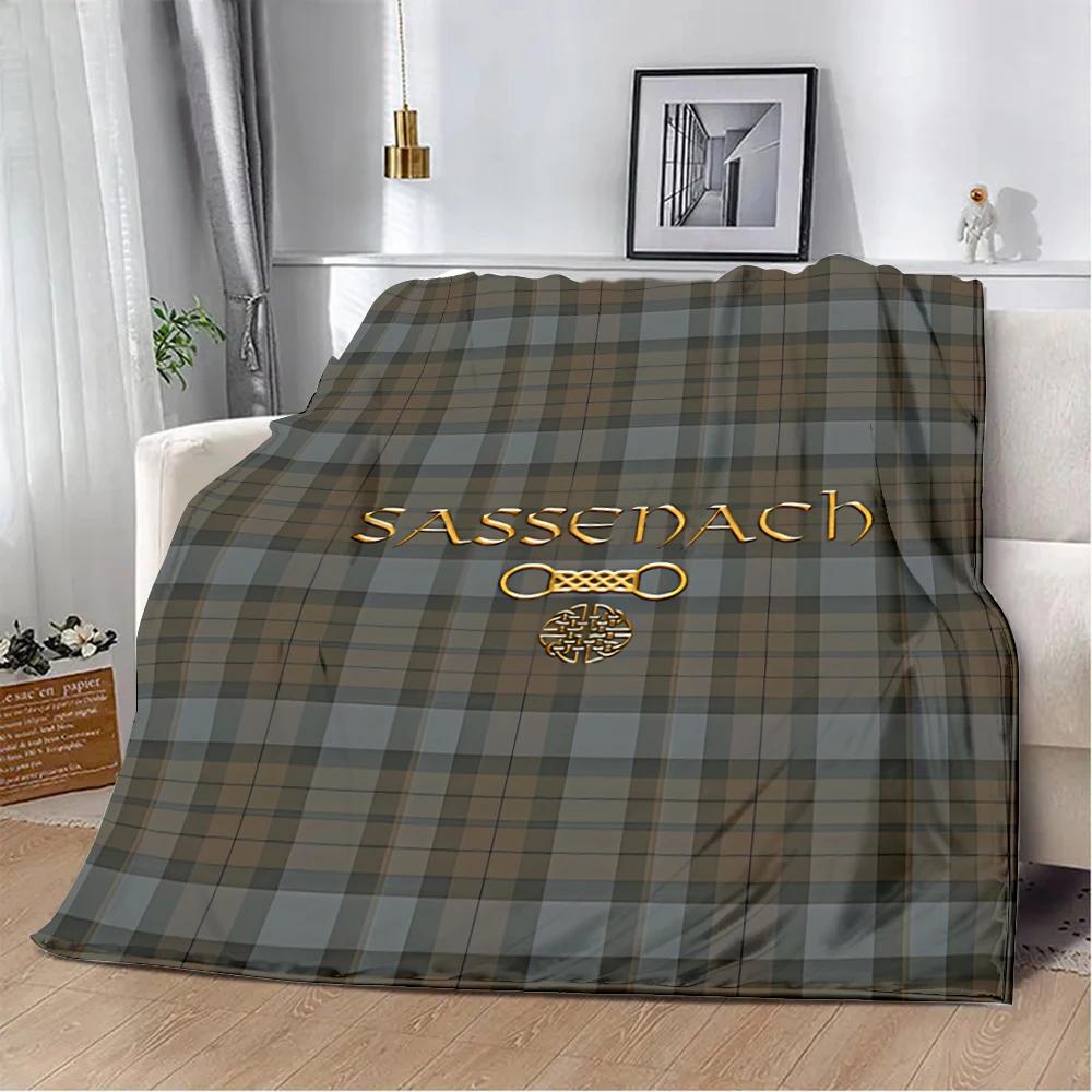 OUTLANDER TV Jamie Fraser Sassenach Libellen-Print Decke Picknickdecke Warm Weich und Bequem Zuhause Reise Geburtstagsgeschenk