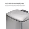 Xuanyong 12L Square Stainless Steel Foot Pedal Trash Can