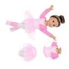 Atmungsaktives Ballett-Trainingsoutfit für 18-Zoll-Mädchenpuppen Elastisches Tutu-Kleid Einfach anzuziehen Kinder Rollenspiel-Spielzeugzubehör