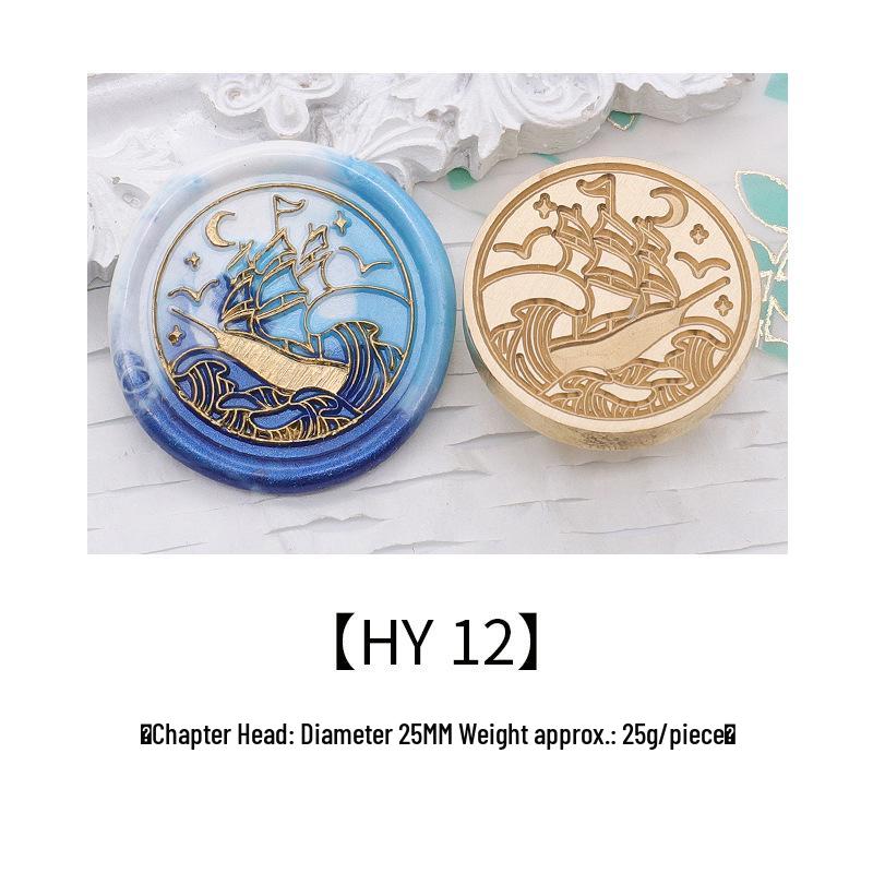 Ocean Series Wax Seal Stamp: Mermaid, Begonia, Whale