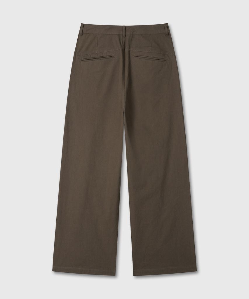 Daibeuin Vern One Tuck Chino Pants V2 (Brown)