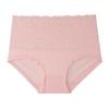 M-6XL Plus Size Women's Lace Underwear High-Waisted Plus Size - Elegant Solid Color Triangle Briefs, Comfortable Breathable Panties for Daily Wear