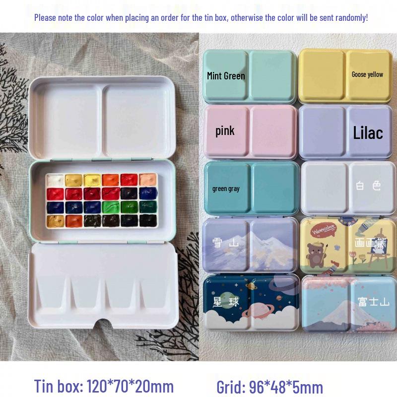 Portable Watercolor Paint Set for Art & Nail Art - Free Shipping