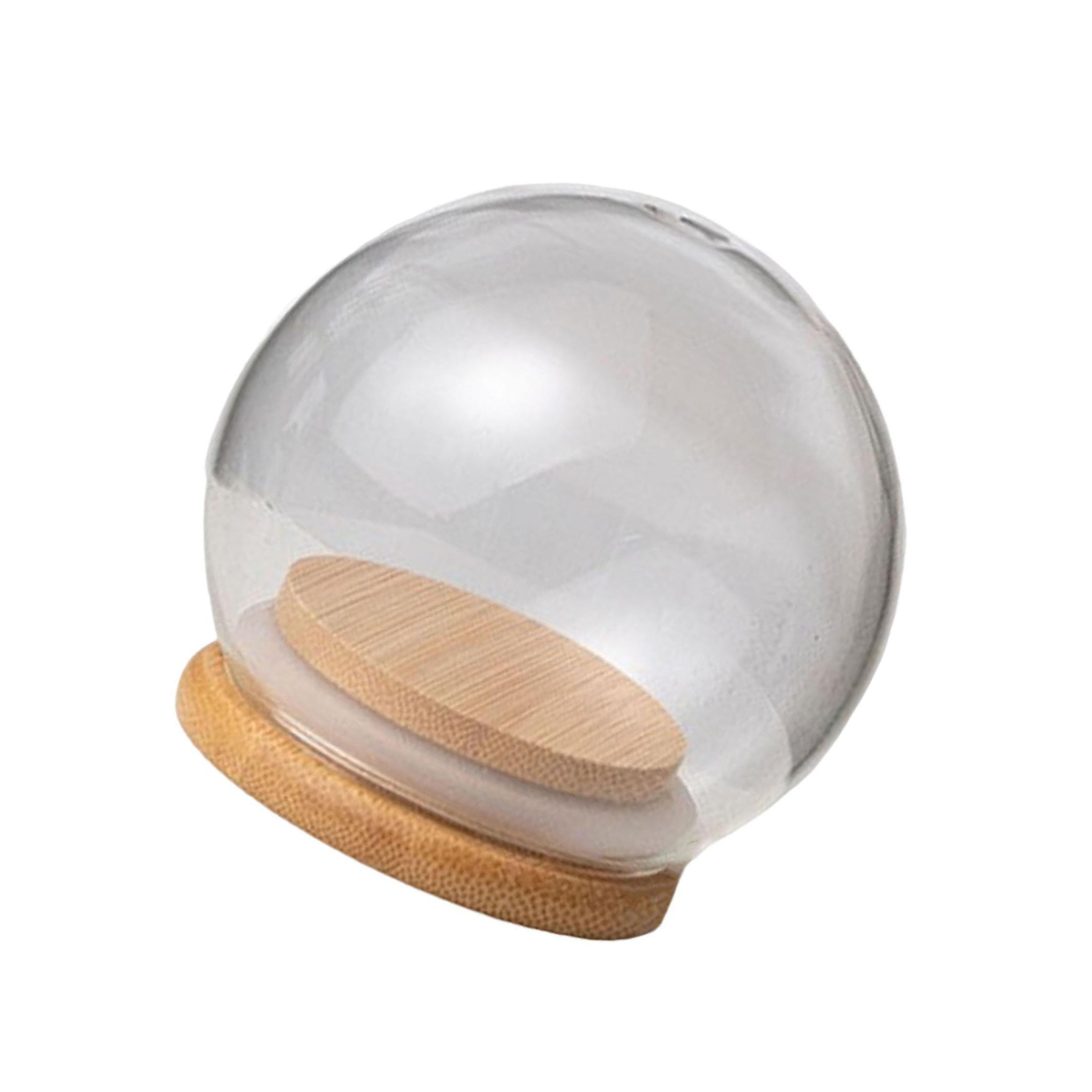 

Купольный дисплей с деревянным основанием, пылезащитный для столешниц офисных помещений 10cm