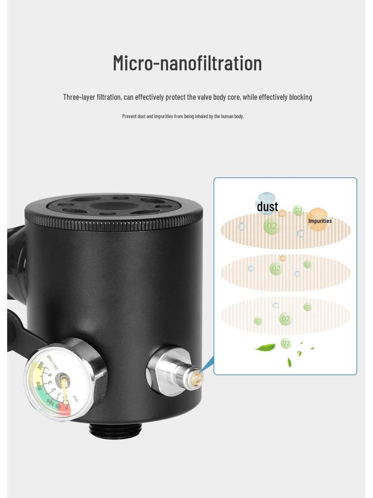 DIDEEP 0.5L Mini potápěčská láhev Úložná taška pro podvodní potápění Kyslíková láhev