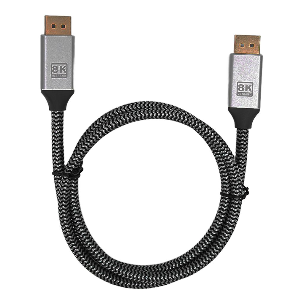 Display Port Cable GoldPlated Male to Male Display Port Cable DP 1.4 Adapter Cord for Computer Display