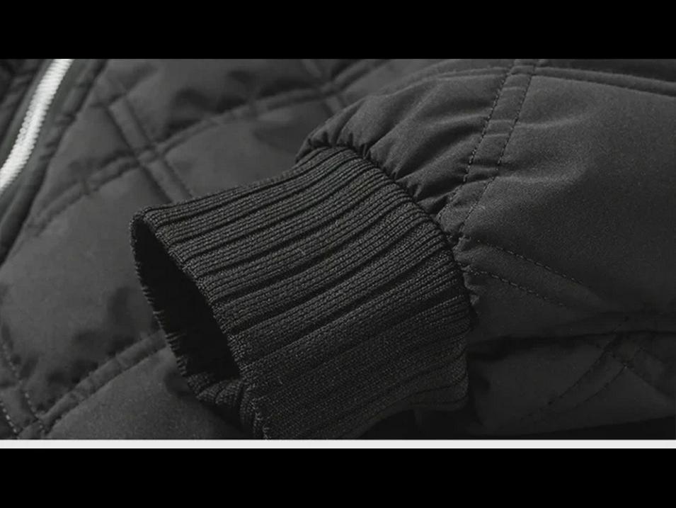 Men's Casual Warm Windproof Baseball Collar Jacket (Large Size)