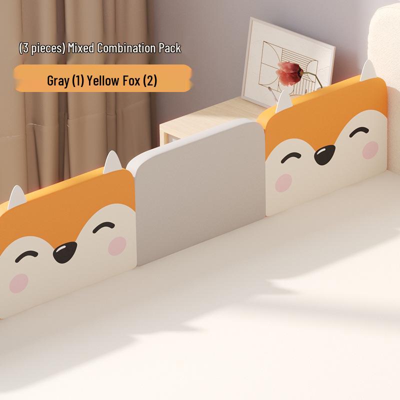 Adjustable Upholstered Bed Guardrail for Kids