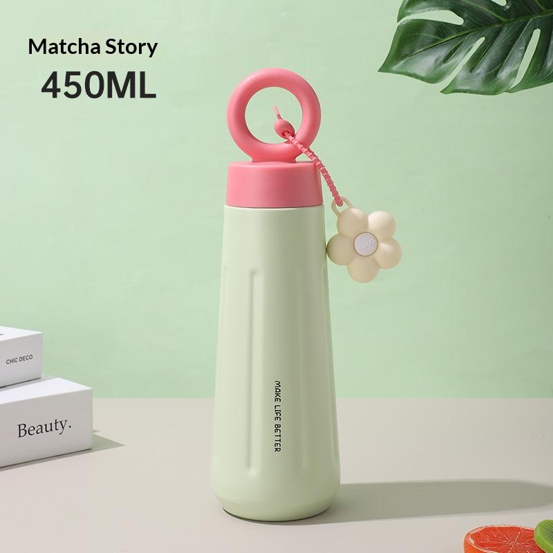 is cute and portable with a handle, and is suitable for outdoor sports use. 500ml зелёный