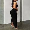 Women's Sexy Bodycon Tank Dress Basic Sleeveless Long Maxi Dresses Party Club Beach Sun Dresses