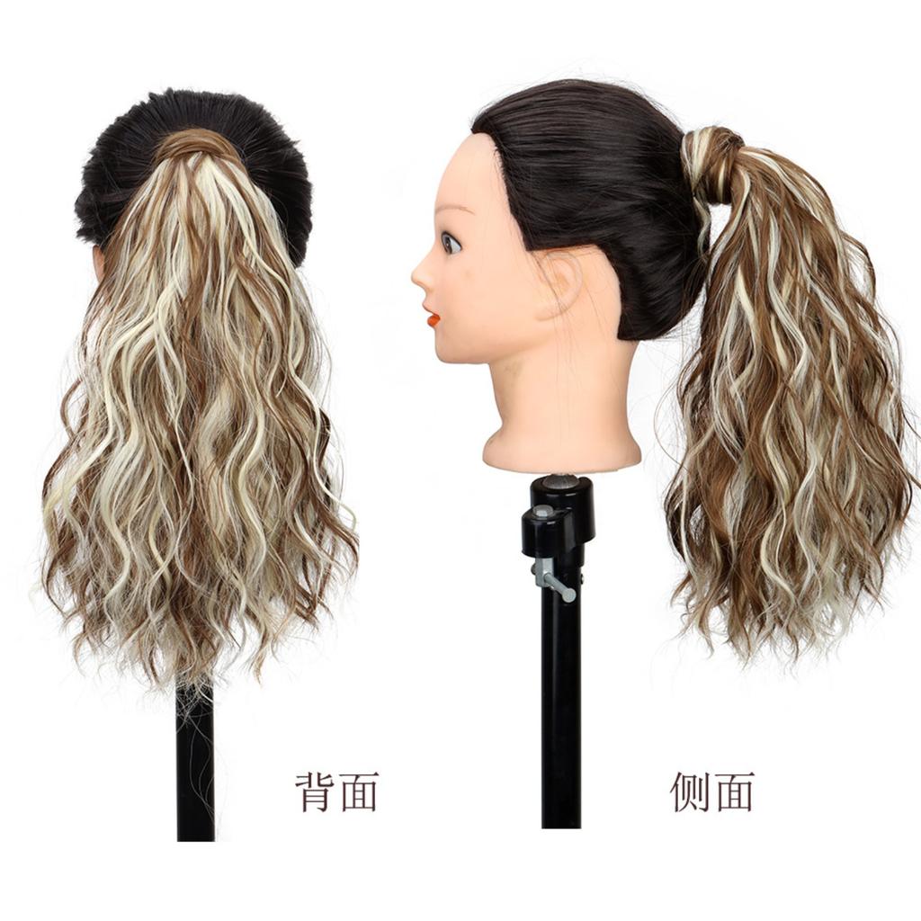 Ponytail Hair Extensions 14 Inch Curly Wavy Ponytail Hair Pieces For Women Girls Wrap Around Ponytail