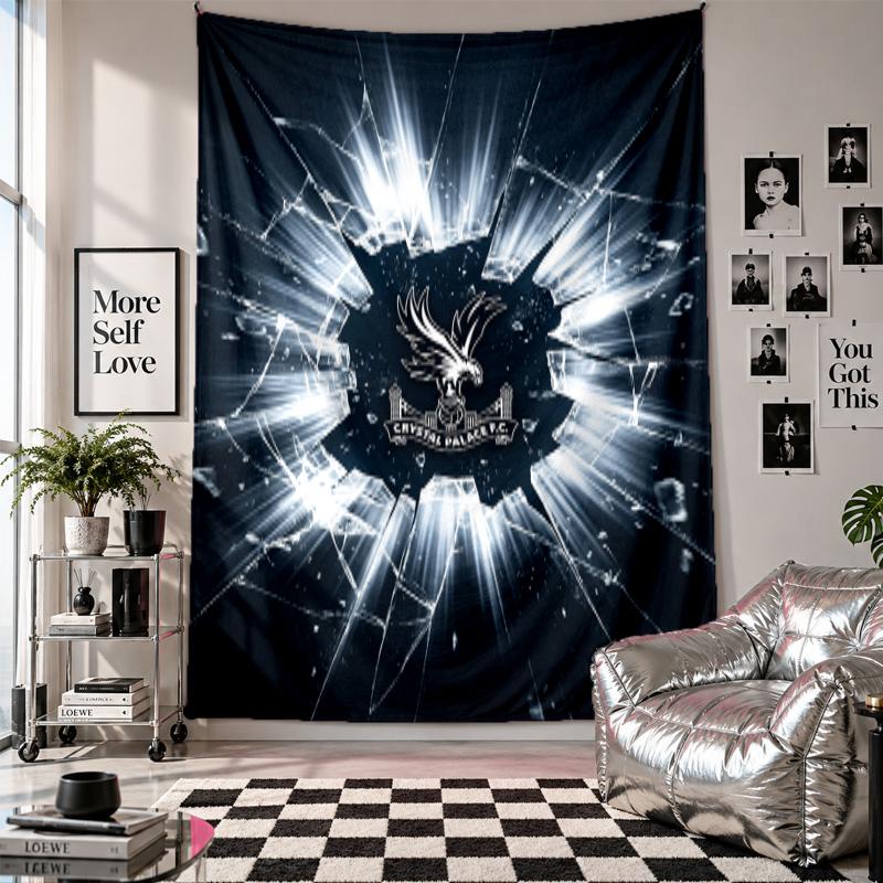 Crystal Palace Football Wall Tapestry Home Decor Wall Hanging Cloth for Bedroom Living Room Background