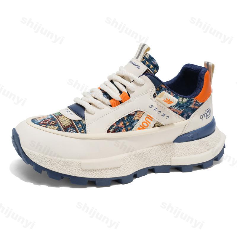 Fashion Men's Fashion Trend Casual Sport Shoes 2025 Spring New Breathable Comfortable Versatile Thick Sole Shoes Low Top Chunky sneakers