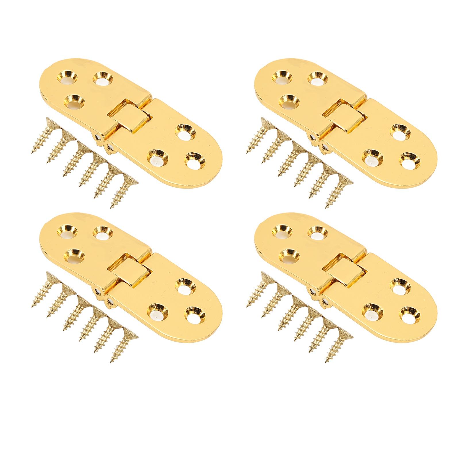 4 комплекта шарнир-книжка 180 градусов толщина 0,09 дюйма металлический складной шарнир для откидной столешницы швейной машины Яркое золото