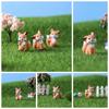 Funny Cartoon Animal Statue Waterproof Micro Landscape Ornaments Mini Animal Ornament  Courtyard