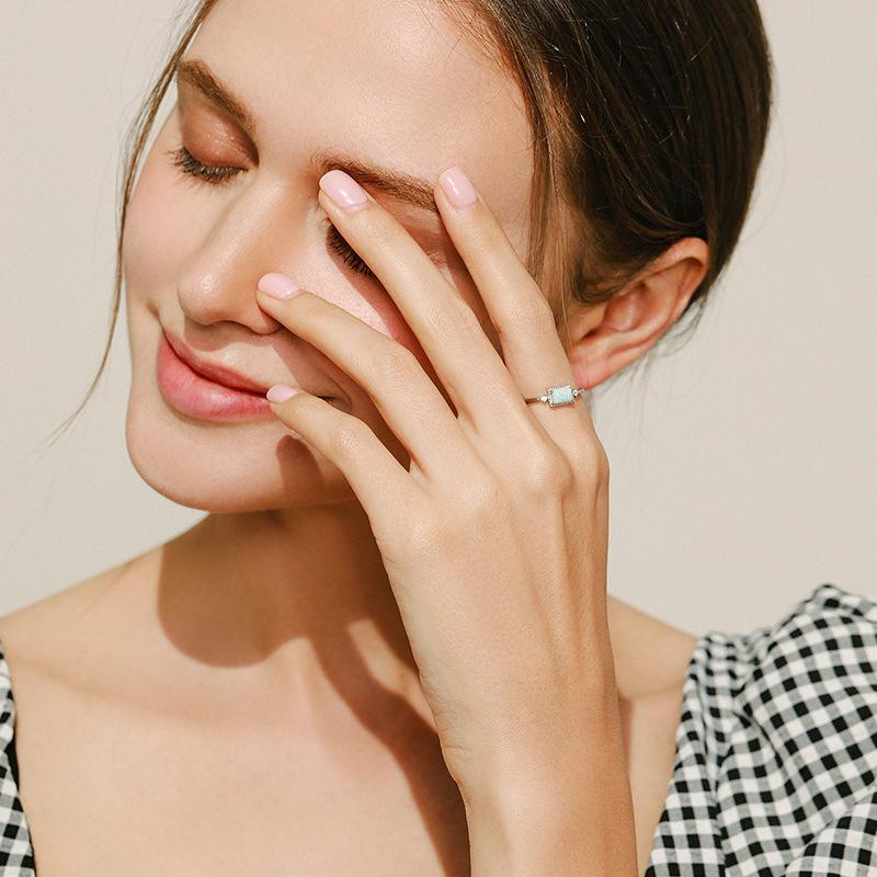 Modian S925 Sterlingsilber-Opalohrringe – einzigartiger Schmuck im Nischendesign und coolem Stil für Damen.