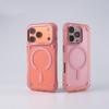 Magnetic Matte Translucent For Magsafe Case For iPhone 17 16 15 14 Plus 13 12 Pro Max Air Luxury Metal Button Shockproof Cover