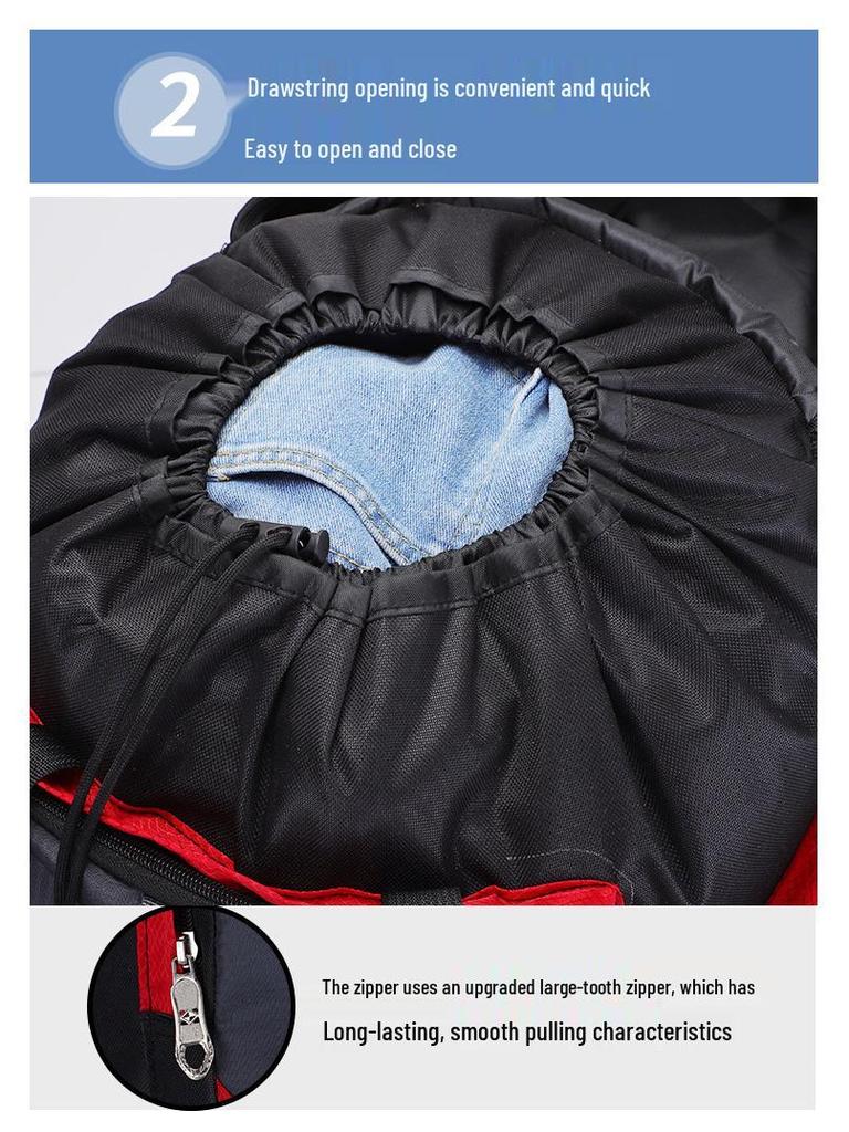 80L Venkovský turistický batoh - Velká kapacita, Unisex cestovní batoh pro kempování a sport