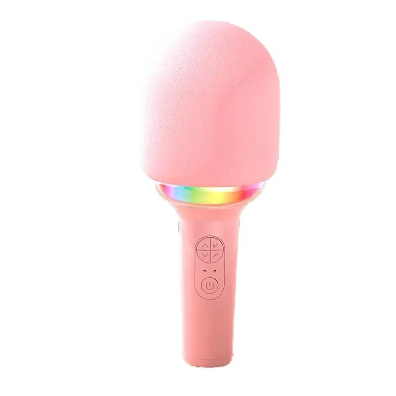 Children Singing Microphone Wireless Microphone National K Song Bluetooth Home TV Sound Integration Microphone Kids Adult