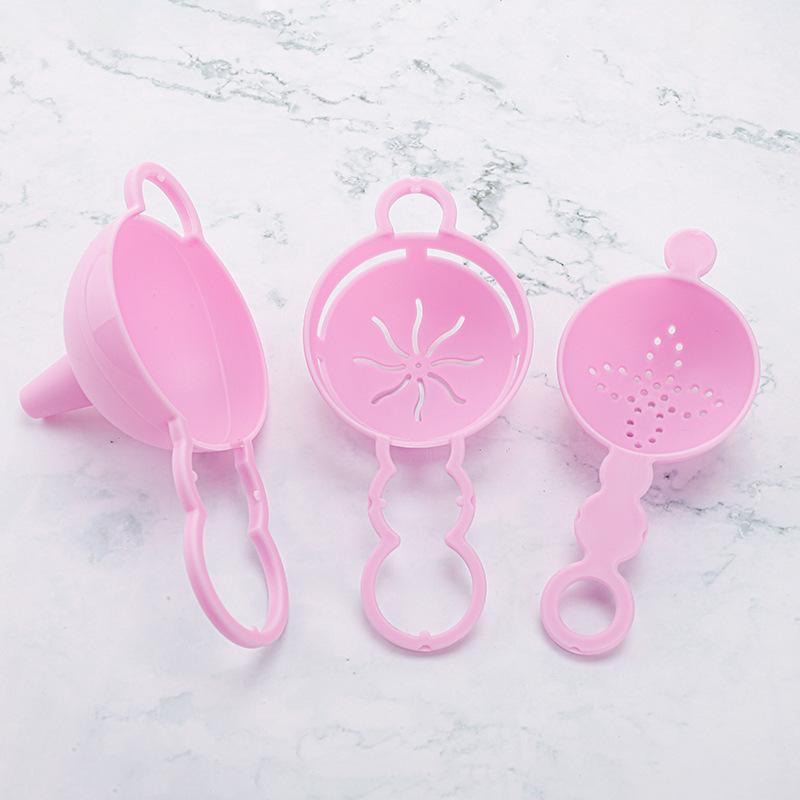 

Multifunctional Filter Kitchen Household Oil Pouring Creative Egg White Funnel Set 3PC oil leak