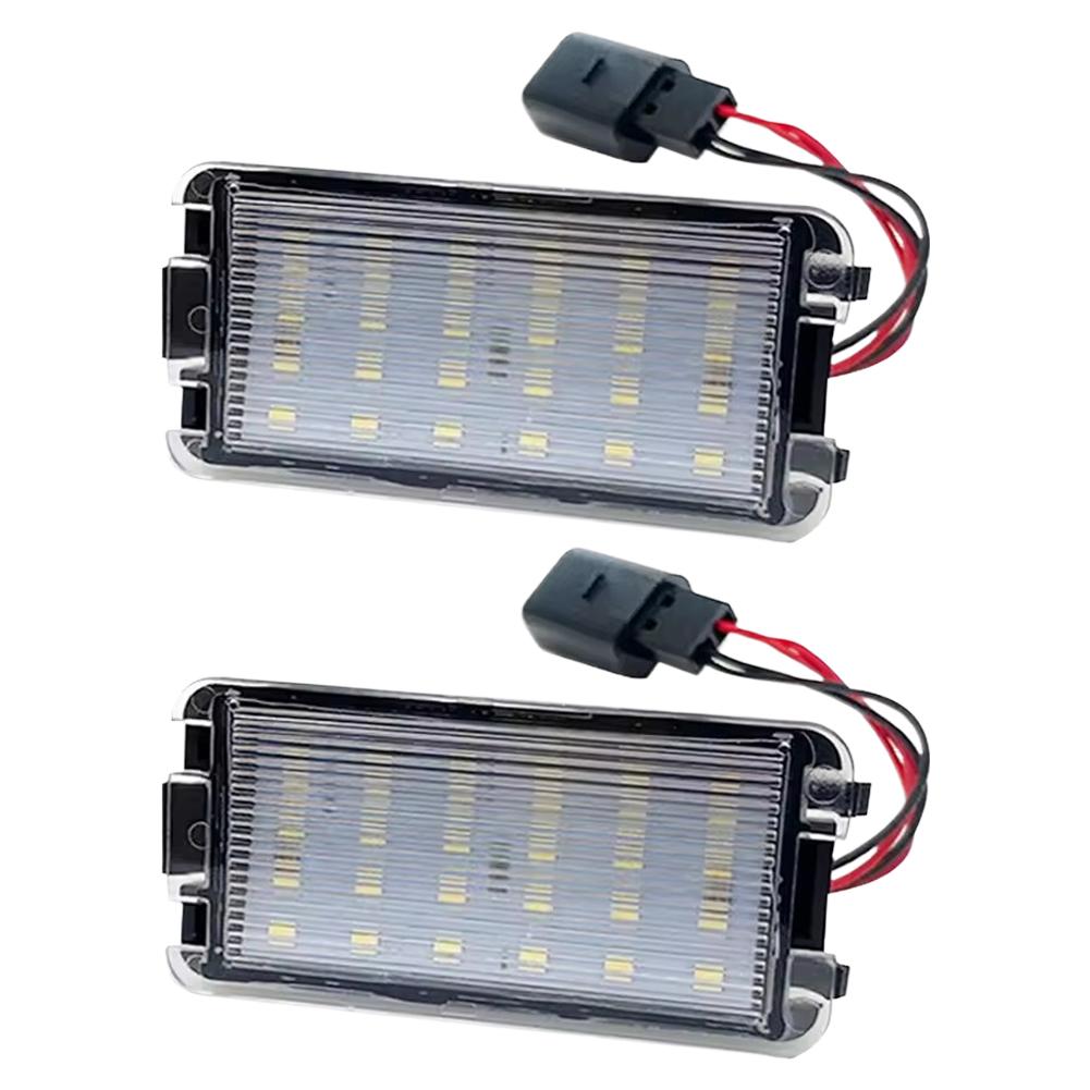 1/2pcs Error Free Car LED Number License Plate Lights For Seat Ibiza 6L Arosa Altea Cordoba MK1 MK2 Leon 1M Toledo III 2004-2009