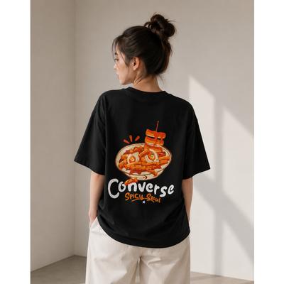 Converse STreeT Food T shirT Black Uck170 023