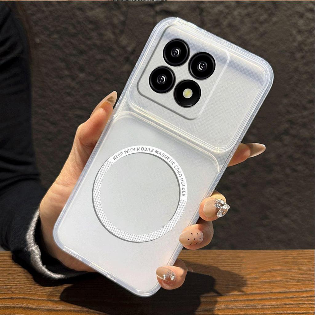 Metallic Finish Magnetic TPU Phone Case for Xiaomi 15T,14T Shockproof Matte Soft Cover