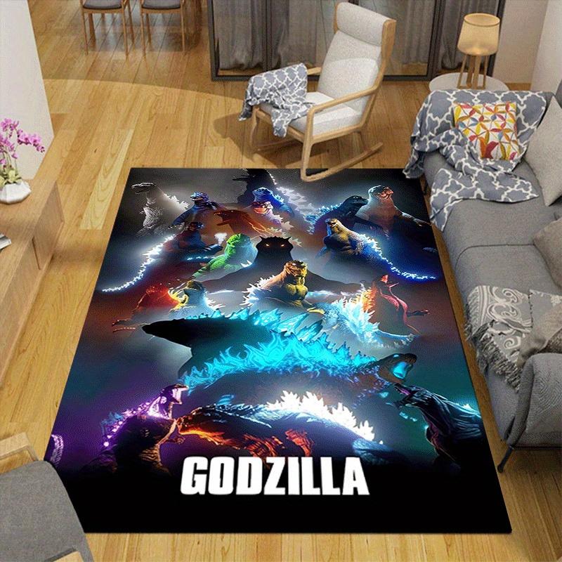 1pc Godzilla Pattern Area Rug, Anti slip Non Shedding Stain Resistant Carpet