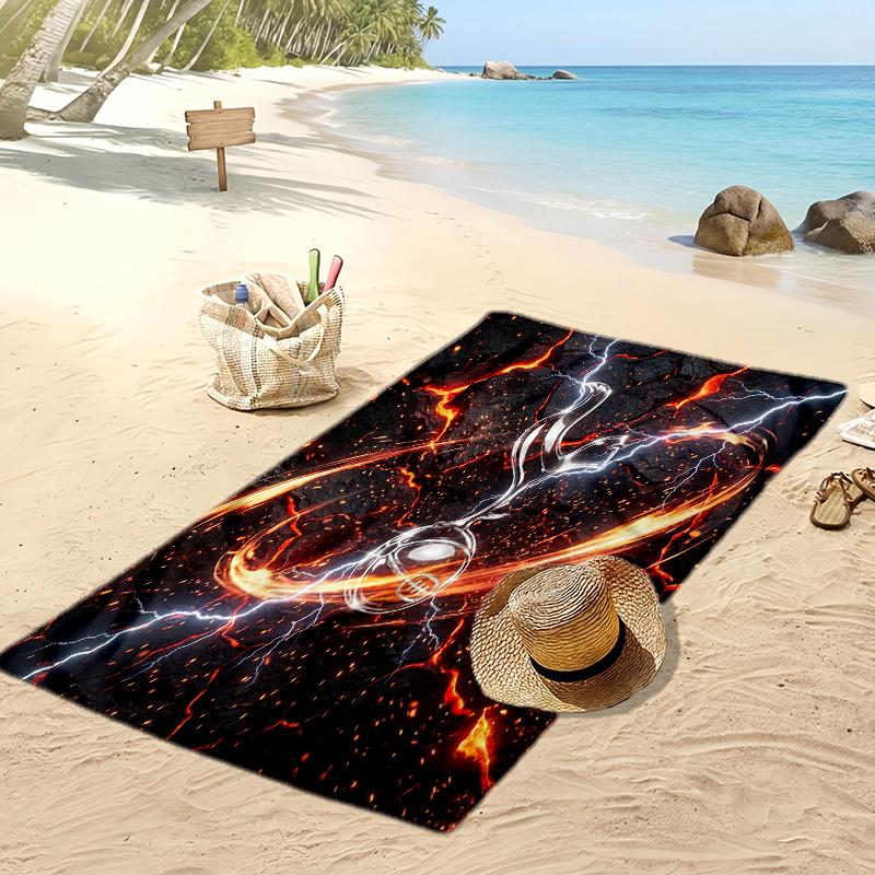 Toalla de Playa Impresa Tottenham Hotspur Secado Rápido Suave Portátil Manta de Playa Rectangular Grande para Viajes Piscina