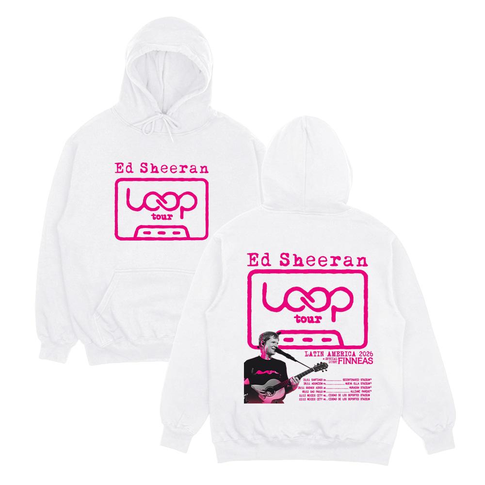 Ed Sheeran Loop Tour LATIN AMERICA 2026 Hoodies Oversized Graphic Sweatshirts Men Fashion Women Casual Clothing Fall Streetwear