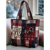 Animal Print Tote Bag - Shoulder Handbag With Zipper Pocket Daily Use Medium Size Street Style