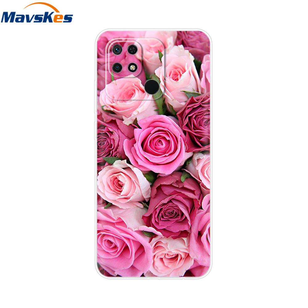 For Xiaomi Redmi 10C Case Clear Bumper Cute Cover For Xiaomi Redmi 13C Liquid Silicone Soft TPU Fundas Phone Case For Redmi 12C