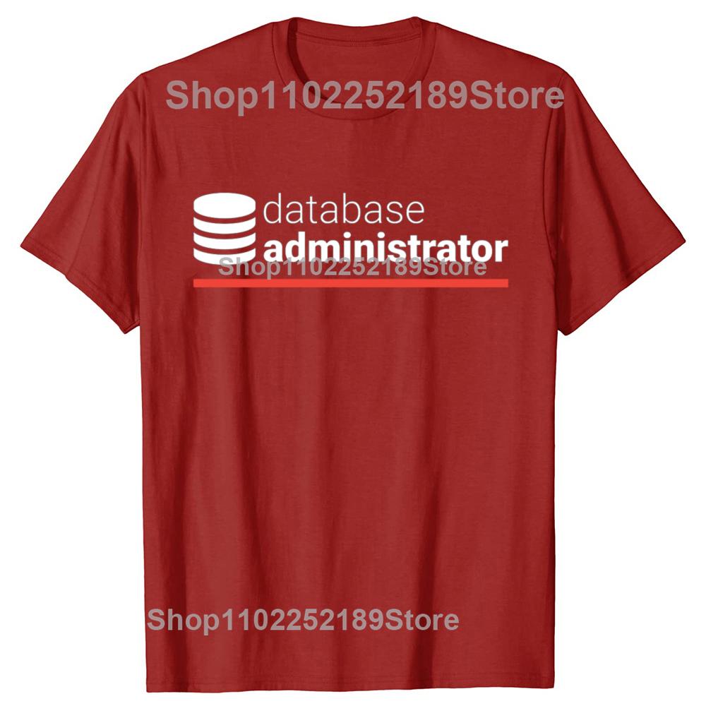 Футболка Администратор Базы Данных 100% Хлопок Db Mysql Администратор Базы Данных Программирование Программист Веб-разработчик Компьютерные науки S