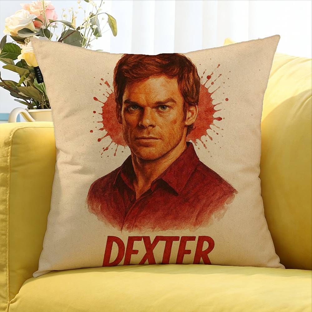D-Dexter Morgan World Various Sizes Square Pillow Case For Car Home Bedchamber Decor